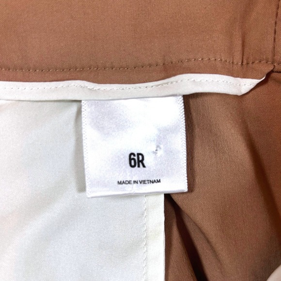 EUC Express Wide Leg Pants High Waisted Career Casual Trousers Brown Size 6R - Picture 5 of 7